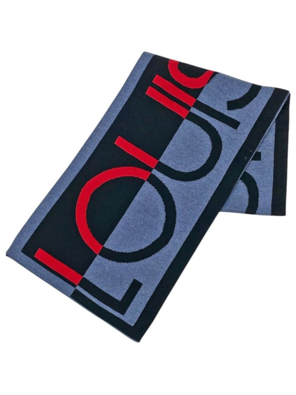 Louis Vuitton Echarpe LV Horizon Scarf Wool Blue Black Red